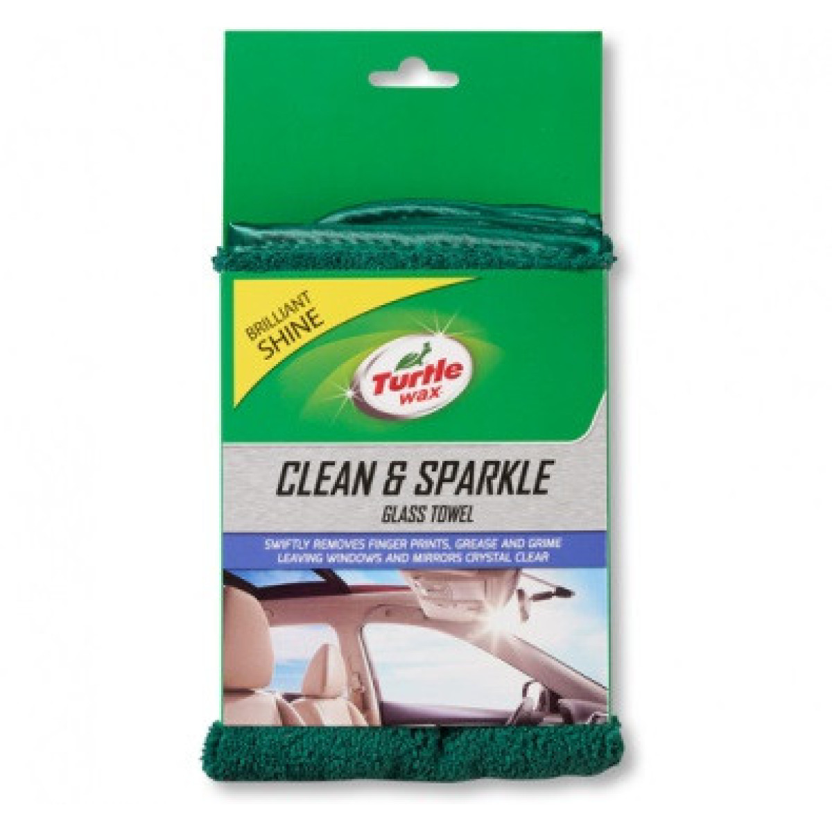 TURTLE WAX Dual Action Clean&Sparkle Towel, šluostė stiklui, 37x39cm TURTLE WAX Dual Action Clean&Sparkle Towel, šluostė stiklui, 37x39cm