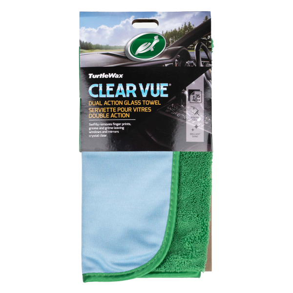 TURTLE WAX Clear vue, Dvipusė langų valymo šluostė 35 x 40 cm