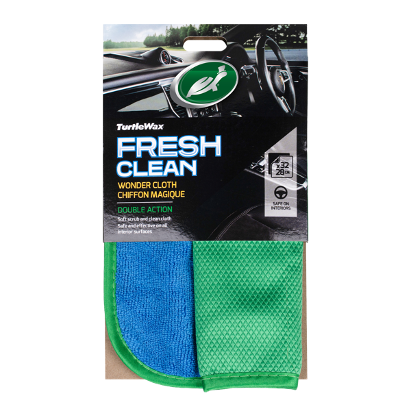 TURTLE WAX Fresh clean, Dvipusė valymo šluostė 32 x 28 cm