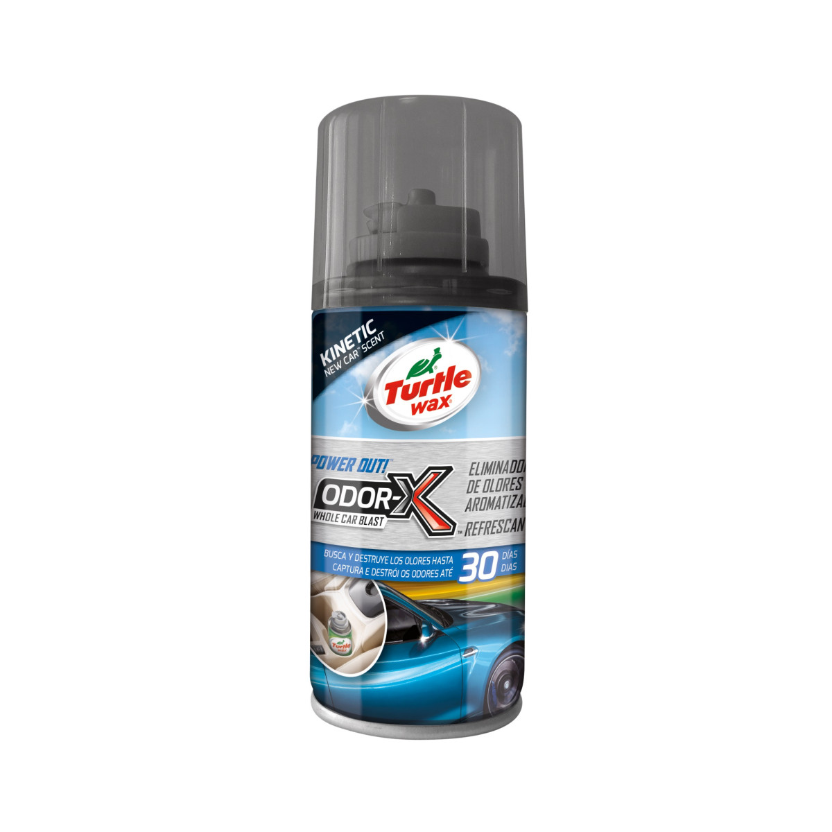 TURTLE WAX Power Out Car Blast Kinetic, kvapų pašalinimo priemonė, 100 ml TURTLE WAX Power Out Car Blast Kinetic, kvapų pašalinimo priemonė, 100 ml