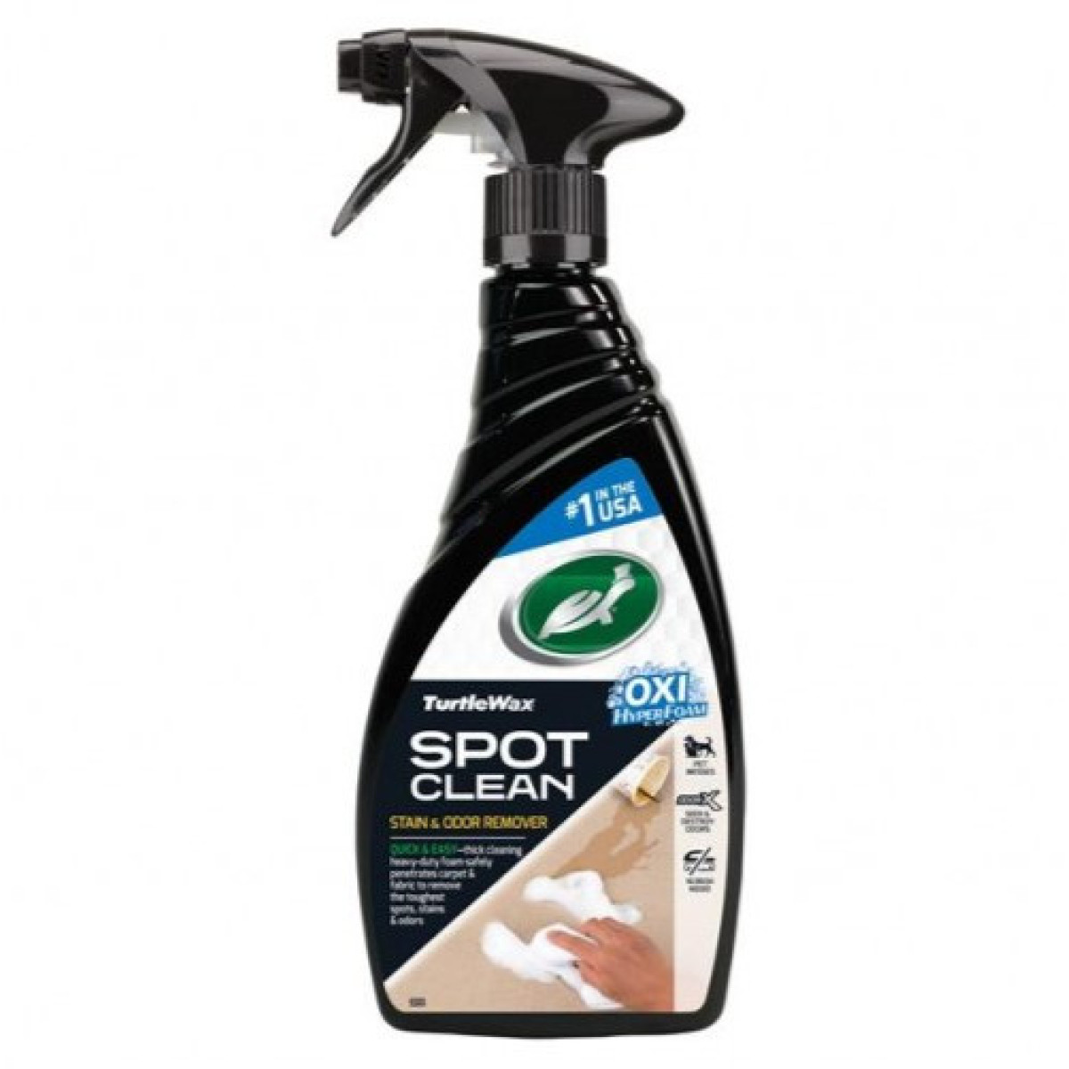 TURTLE WAX Spot Clean Stain&Odor Remover, dėmių ir kvapų valiklis, 500 ml TURTLE WAX Spot Clean Stain&Odor Remover, dėmių ir kvapų valiklis, 500 ml