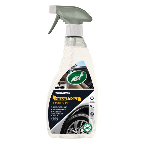 TURTLE WAX Inside&Out Plastic, vidaus ir išorės plastiko valiklis, 500ml