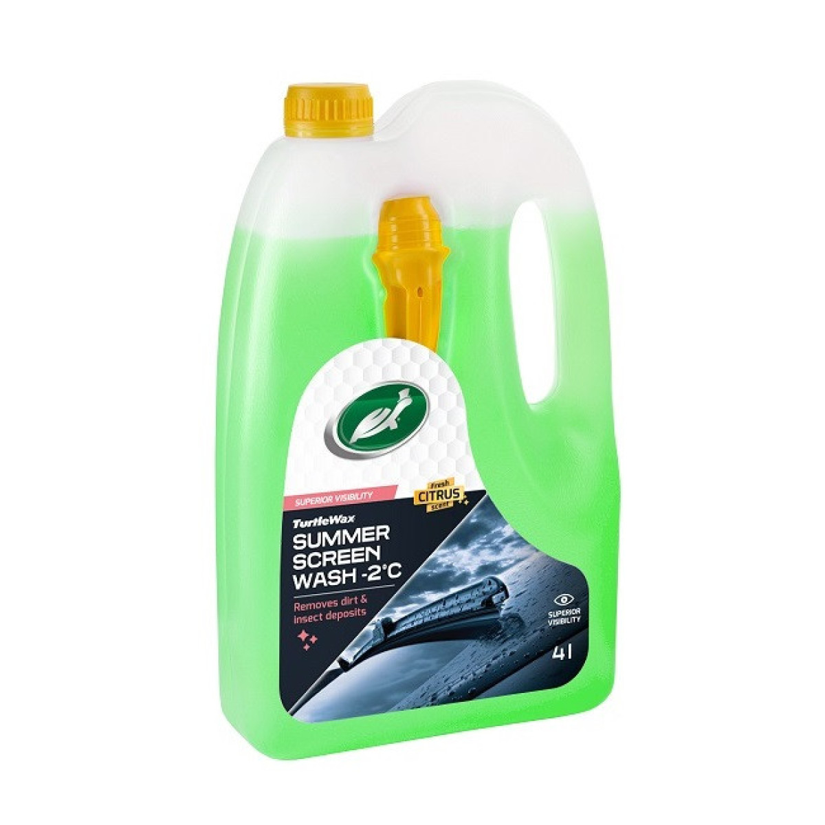 TURTLE WAX Windscreen Washer Fluid -2°C, priekinio stiklo plovimo skystis, 4 L