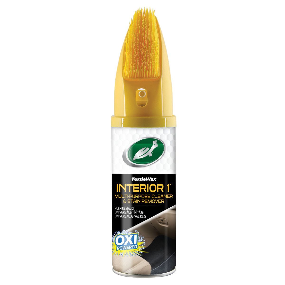 TURTLE WAX Multi-purpose Cleaner&Stain Remover Interior, vidaus valiklis su šepečiu, 400 ml