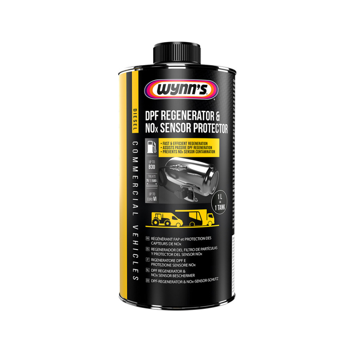 WYNNS DPF Regenerator&NOxSensor Protector, dyzelino priedas DPF regeneracijai ir NOx apsaugai, 1 L WYNNS DPF Regenerator&NOxSensor Protector, dyzelino priedas DPF regeneracijai ir NOx apsaugai, 1 L
