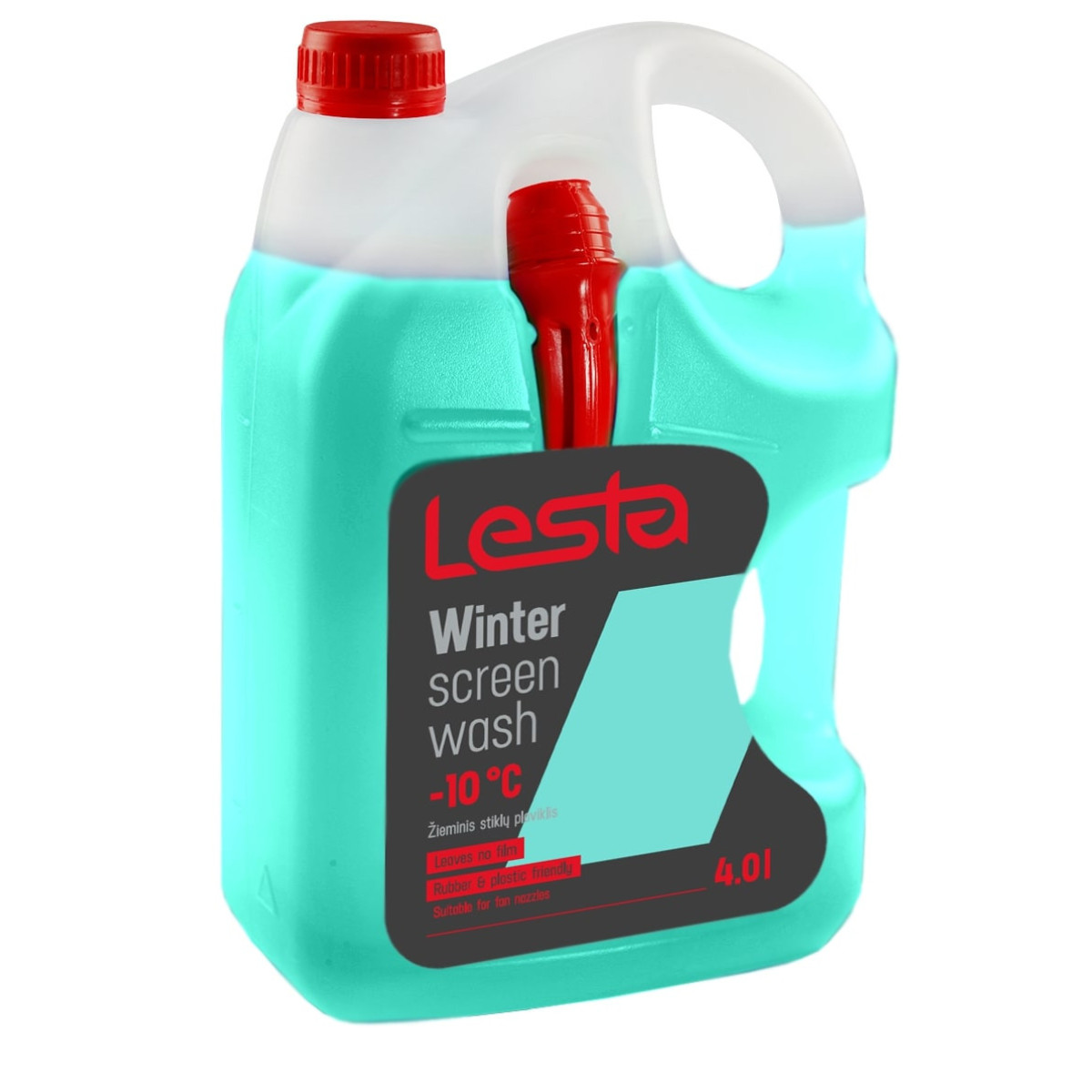 LESTA Windscreen Washer Fluid -10°C, priekinio stiklo plovimo skystis, 4 L