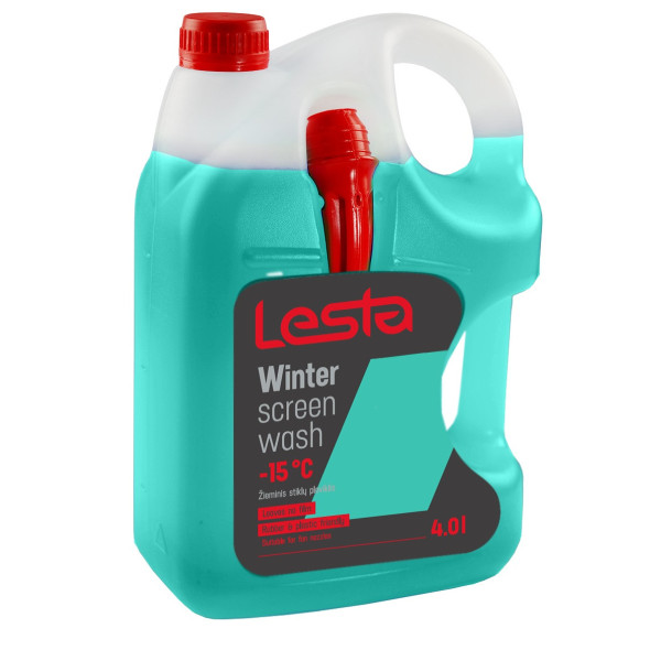 LESTA Windscreen Washer Fluid -15°C, priekinio stiklo plovimo skystis, 4 L
