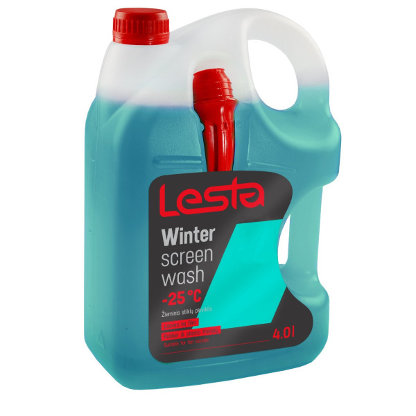 LESTA Windscreen Washer Fluid -25°C, priekinio stiklo plovimo skystis, 4l