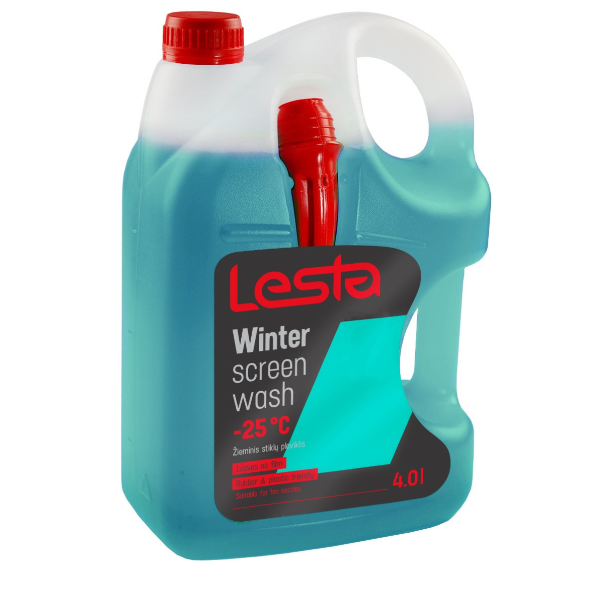 LESTA Windscreen Washer Fluid -25°C, priekinio stiklo plovimo skystis, 4l
