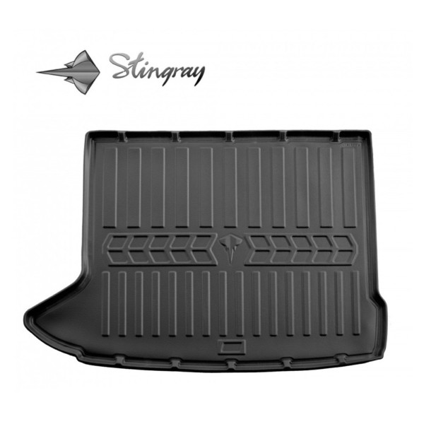 Guminis bagažinės 3D kilimėlis AUDI Q3 8U 2011-2019m. / 6030141 / paaukštintais kraštais