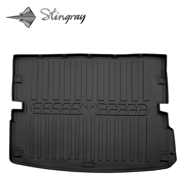 Guminis bagažinės 3D kilimėlis AUDI Q7 4L 2005-2015m. (5 sėdimos vietos) / 6030091 / paaukštintais kraštais