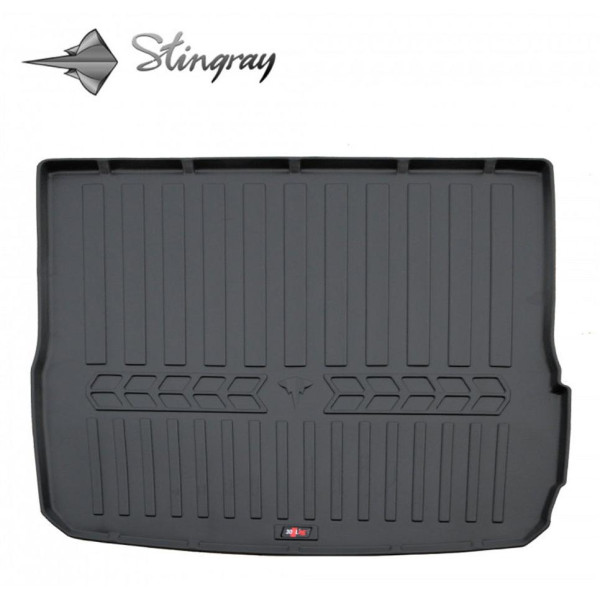 Guminis bagažinės 3D kilimėlis AUDI A6 C6 2004-2011m. (universalas, be nišų) / 6030031 / paaukštintais kraštais