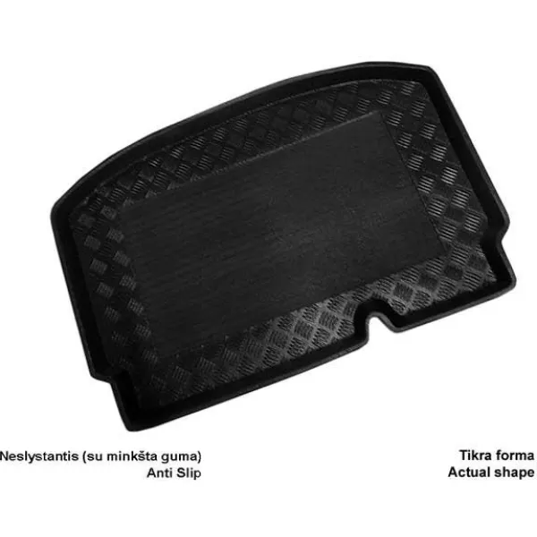 Plastikinis Bagažinės kilimėlis Chevrolet Aveo hečbekas (apatinis) nuo 2011m.