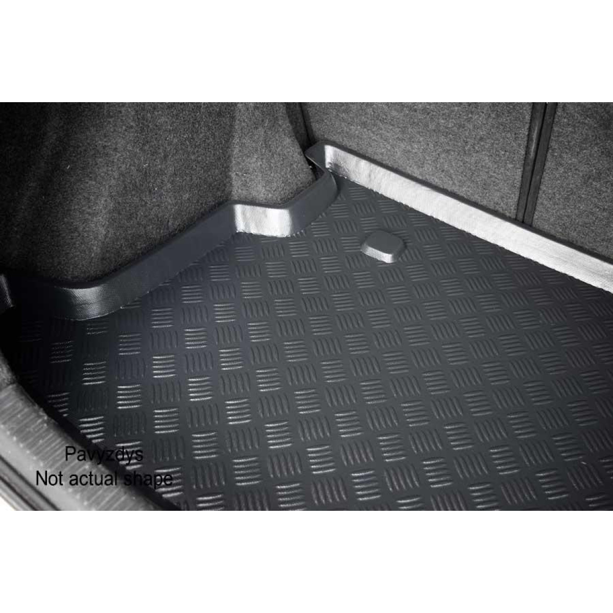 Plastikinis Bagažinės kilimėlis Fiat Doblo 2 vietų nuo 2012m. (Long)