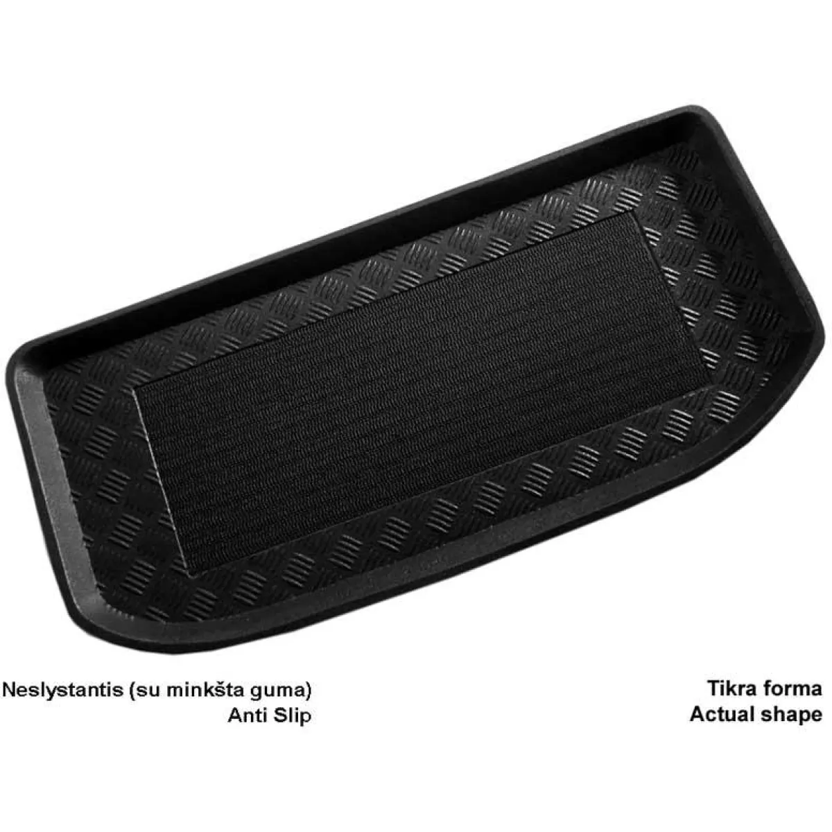 Plastikinis Bagažinės kilimėlis Seat Mii nuo 2011m. (viršutinis) Plastikinis Bagažinės kilimėlis Seat Mii nuo 2011m. (viršutinis)