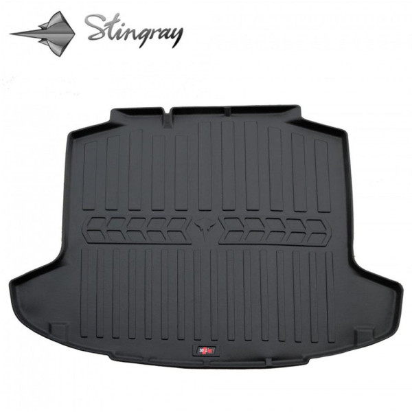 Guminis bagažinės 3D kilimėlis SEAT Toledo IV 2012-2019m. (liftback) / 6020111 / paaukštintais kraštais