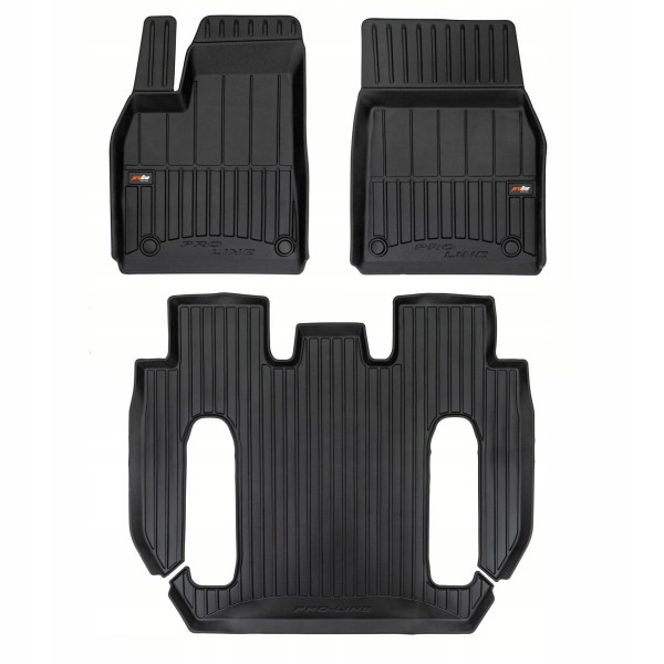 Guminiai kilimėliai Proline Tesla Model X Crossover, 6 seats, post-facelift nuo 2022m.