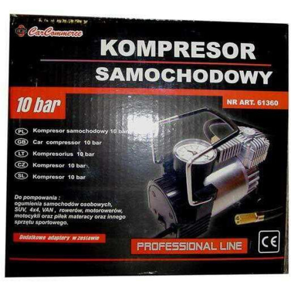 Automobilinis oro kompresorius 12V 10 bar 61360