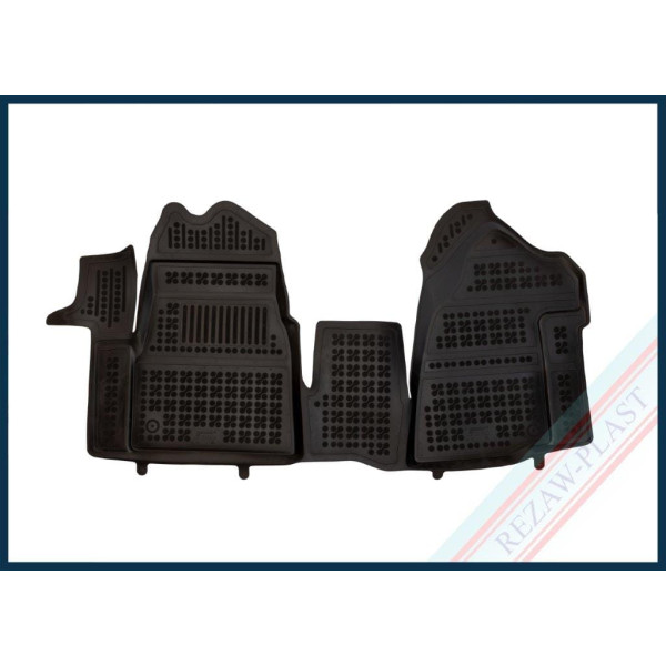 Guminiai kilimėliai Renault Master IV nuo 2024m. (3 vietų, priekiniai, with an extra material on the driver side)