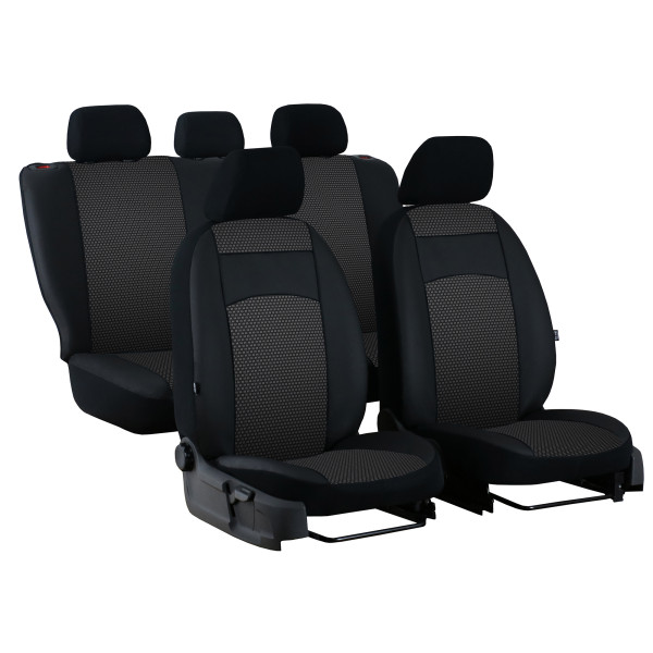 ROYAL sėdynių užvalkalai (eko oda, medžiaginiai) Fiat Doblo IV (3 vietų)
