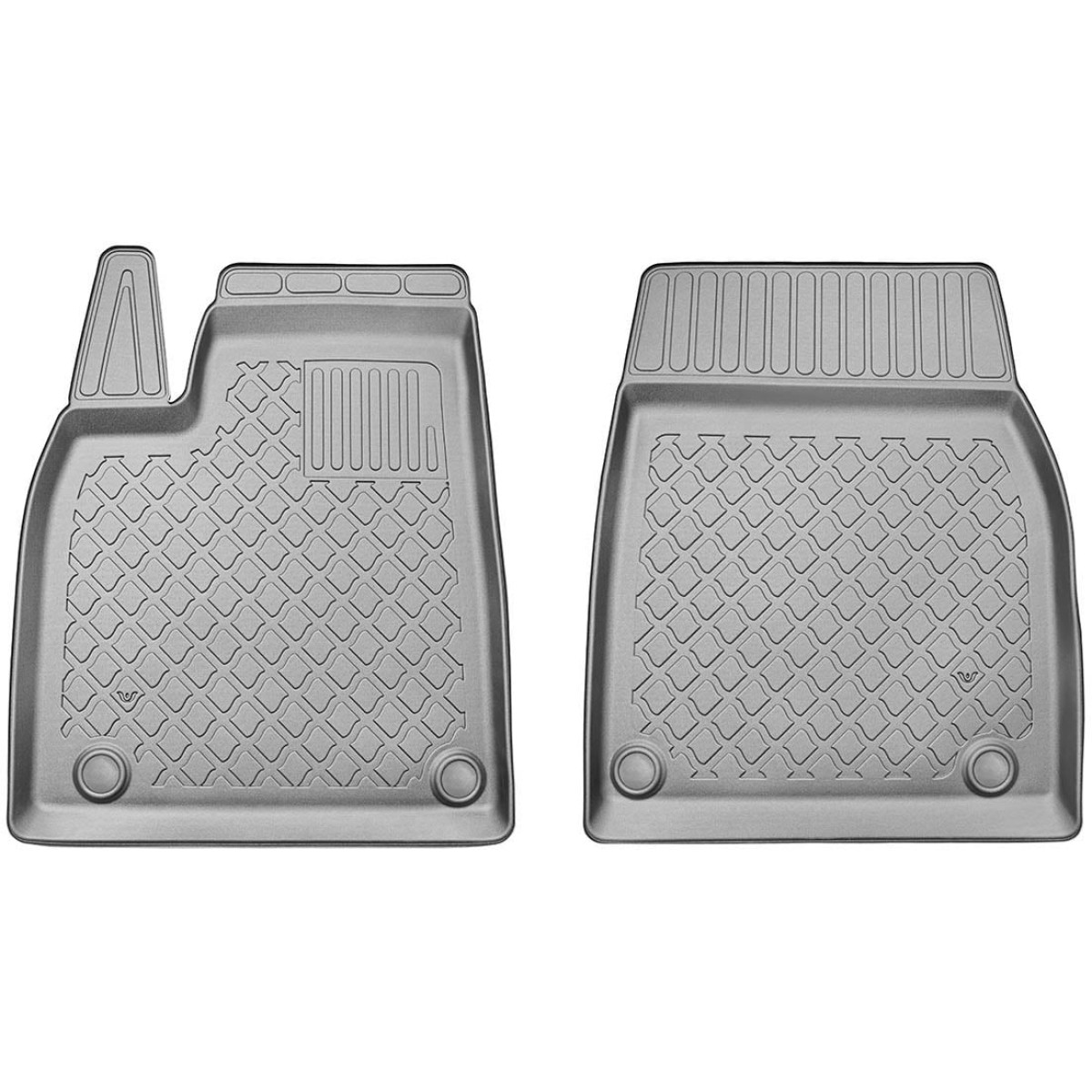 Salono kilimėliai Tesla Model X nuo 2021m. (priekiniai, 5/6/7 vietų)