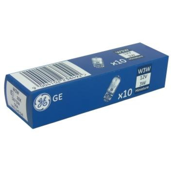 Lemputė 12V 3W W2.1x9.5d be cokolio GE 504 27887 | Openauto.lt