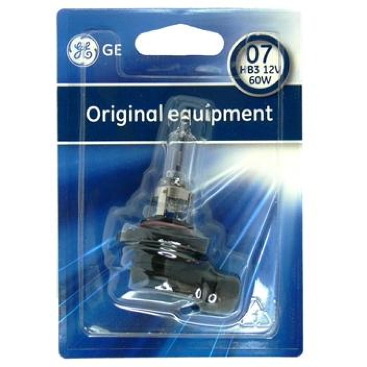 Lemputė HB3 12V 60W P20d BL1vnt. GE 53060U 18266 Lemputė HB3 12V 60W P20d BL1vnt. GE 53060U 18266