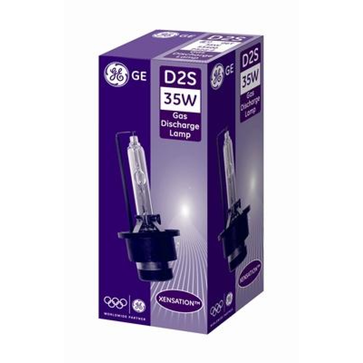 Xenon lemputė D2S 35W 4200K žibintams su lęšiais GE 53500 Xenon lemputė D2S 35W 4200K žibintams su lęšiais GE 53500