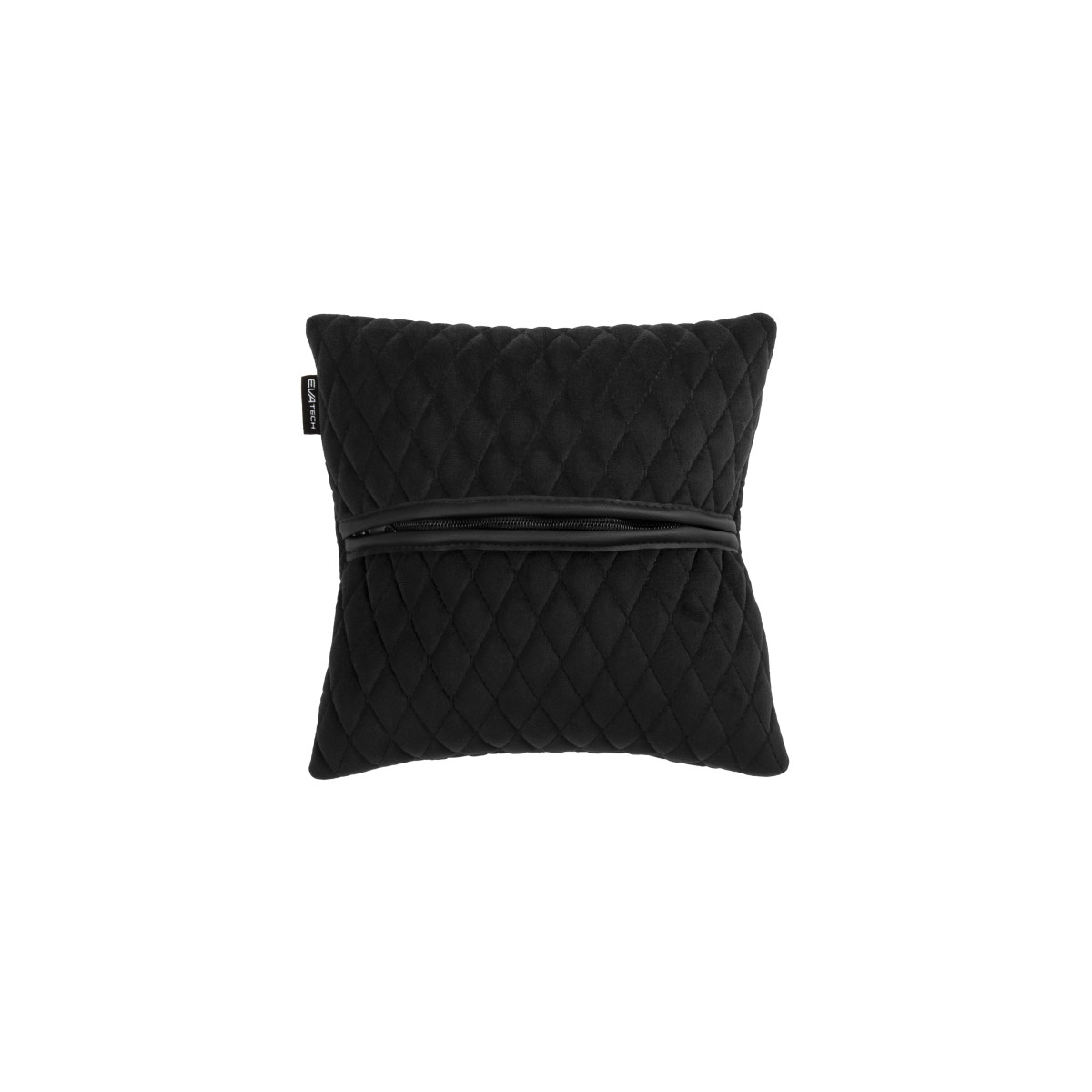 Automobilio pagalvė EVAtech 30x30 cm - juoda / juodos siūlės Automobilio pagalvė EVAtech 30x30 cm - juoda / juodos siūlės