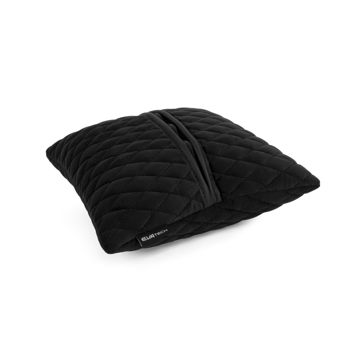 Automobilio pagalvė EVAtech 30x30 cm - juoda / juodos siūlės Automobilio pagalvė EVAtech 30x30 cm - juoda / juodos siūlės