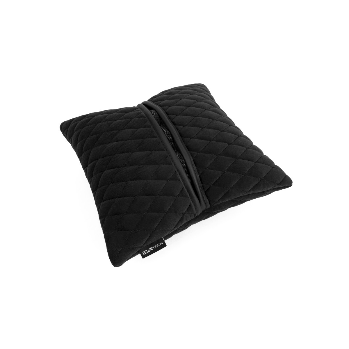 Automobilio pagalvė EVAtech 30x30 cm - juoda / juodos siūlės Automobilio pagalvė EVAtech 30x30 cm - juoda / juodos siūlės