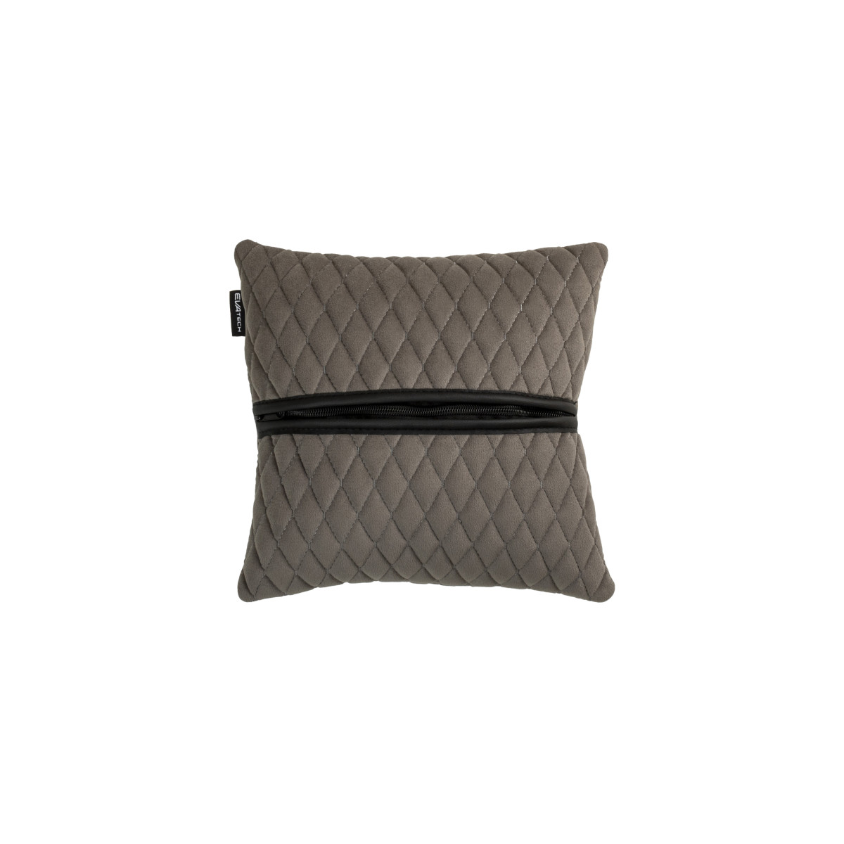 Automobilio pagalvė EVAtech 30x30 cm - juoda / juodos siūlės Automobilio pagalvė EVAtech 30x30 cm - juoda / juodos siūlės
