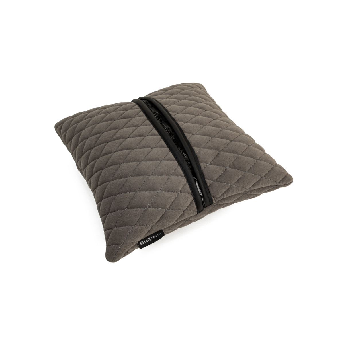 Automobilio pagalvė EVAtech 30x30 cm - juoda / juodos siūlės Automobilio pagalvė EVAtech 30x30 cm - juoda / juodos siūlės