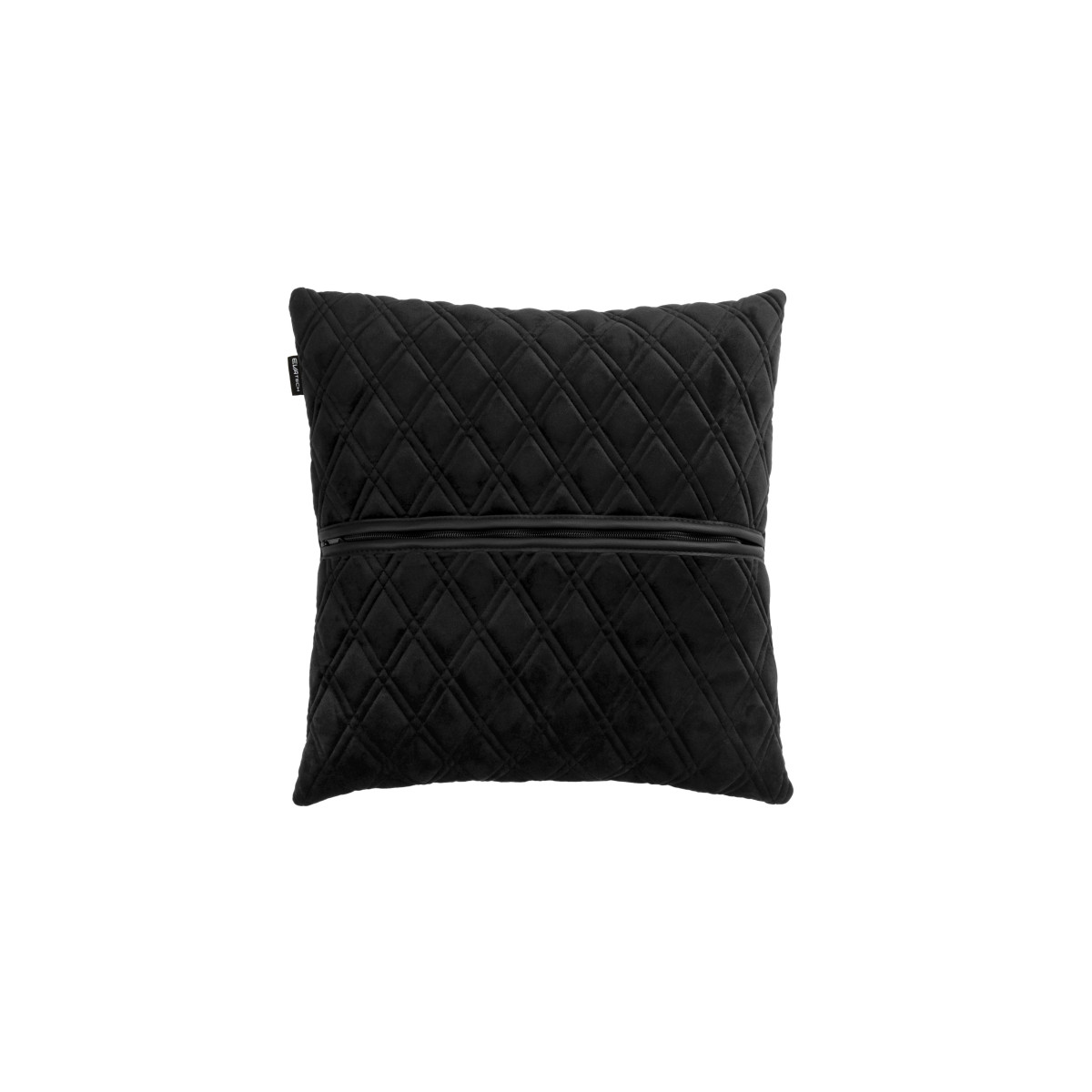 Automobilio pagalvė EVAtech 40x40 cm - juoda / juodos siūlės Automobilio pagalvė EVAtech 40x40 cm - juoda / juodos siūlės