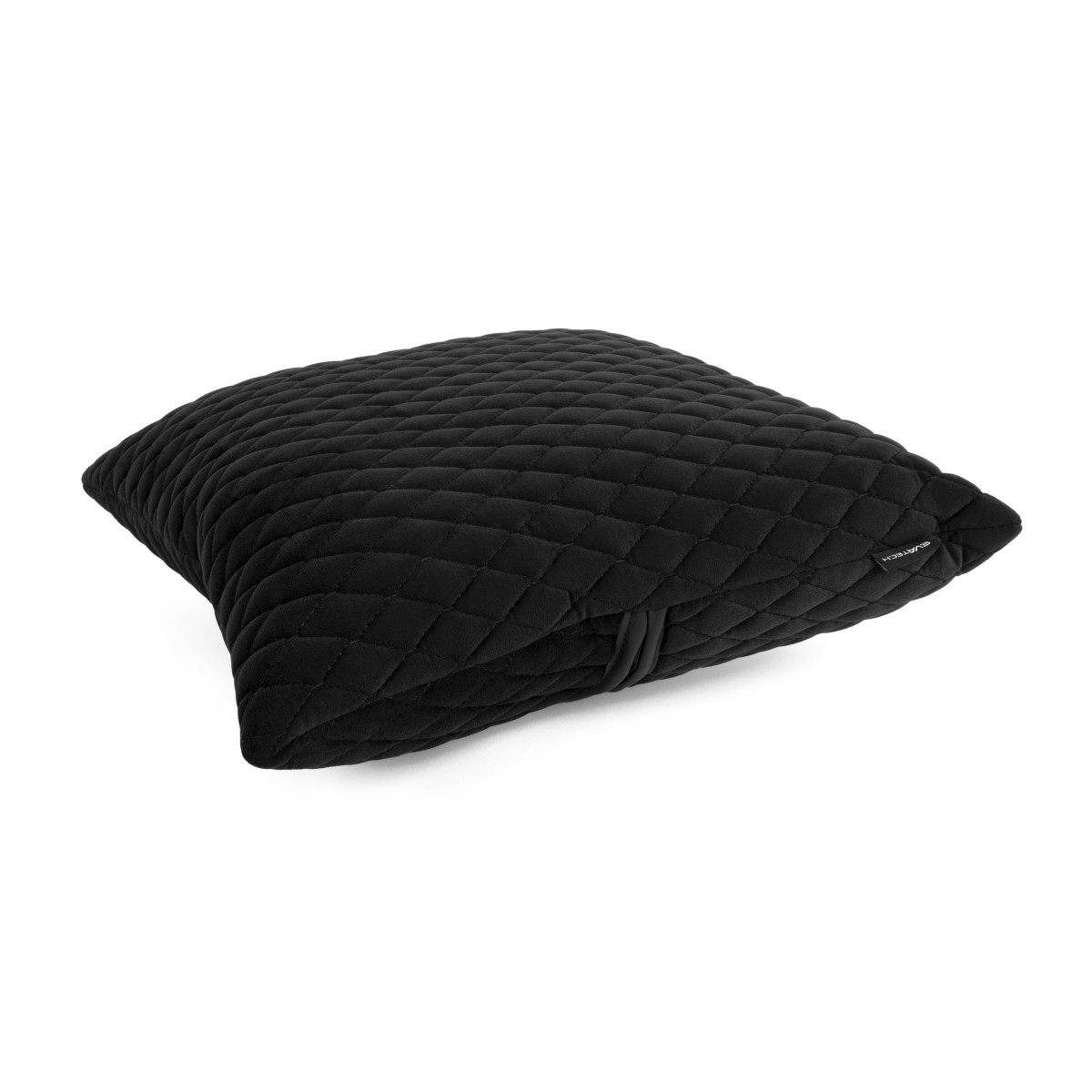 Automobilio pagalvė EVAtech 40x40 cm - juoda / juodos siūlės Automobilio pagalvė EVAtech 40x40 cm - juoda / juodos siūlės