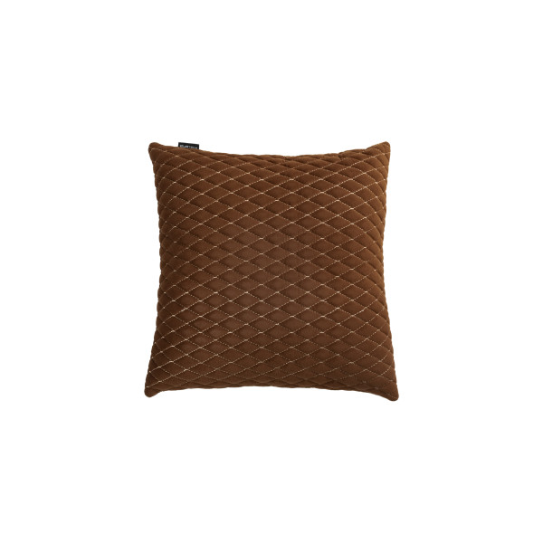 Automobilio pagalvė EVAtech 40x40 cm - ruda / rudos siūlės
