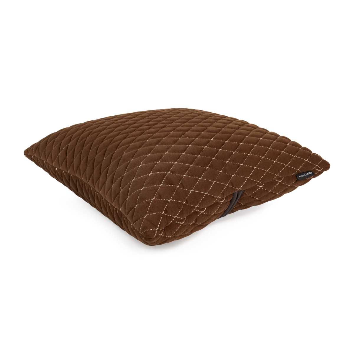 Automobilio pagalvė EVAtech 40x40 cm - ruda / rudos siūlės Automobilio pagalvė EVAtech 40x40 cm - ruda / rudos siūlės