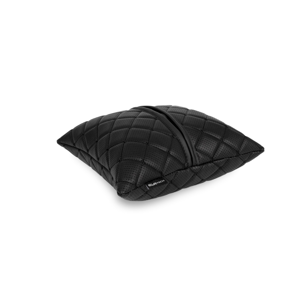 Automobilio pagalvė EVAtech ECO 30x30 cm - juoda / juodos siūlės Automobilio pagalvė EVAtech ECO 30x30 cm - juoda / juodos siūlės