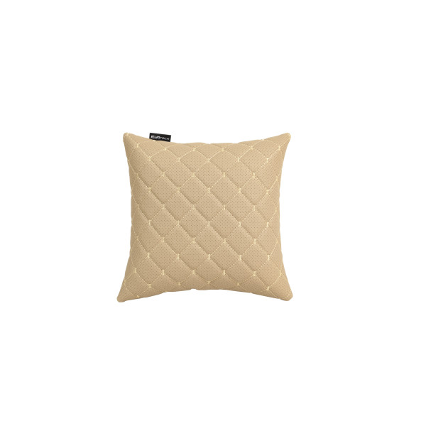 Automobilio pagalvė EVAtech ECO 30x30 cm - smėlio / smėlio siūlės