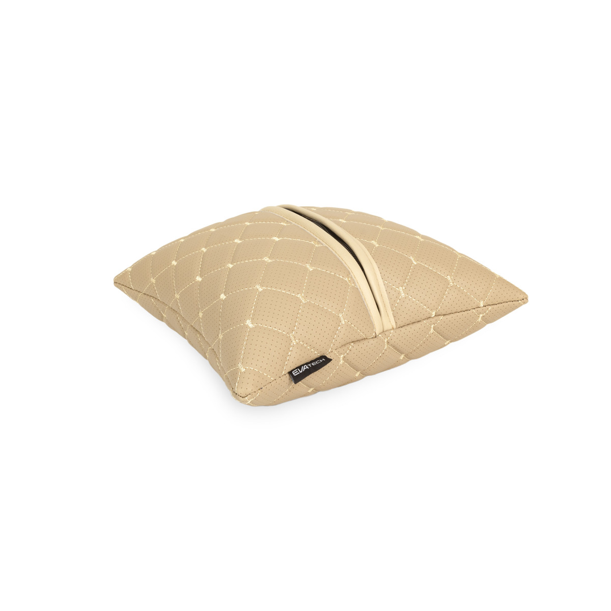 Automobilio pagalvė EVAtech ECO 30x30 cm - smėlio / smėlio siūlės Automobilio pagalvė EVAtech ECO 30x30 cm - smėlio / smėlio siūlės