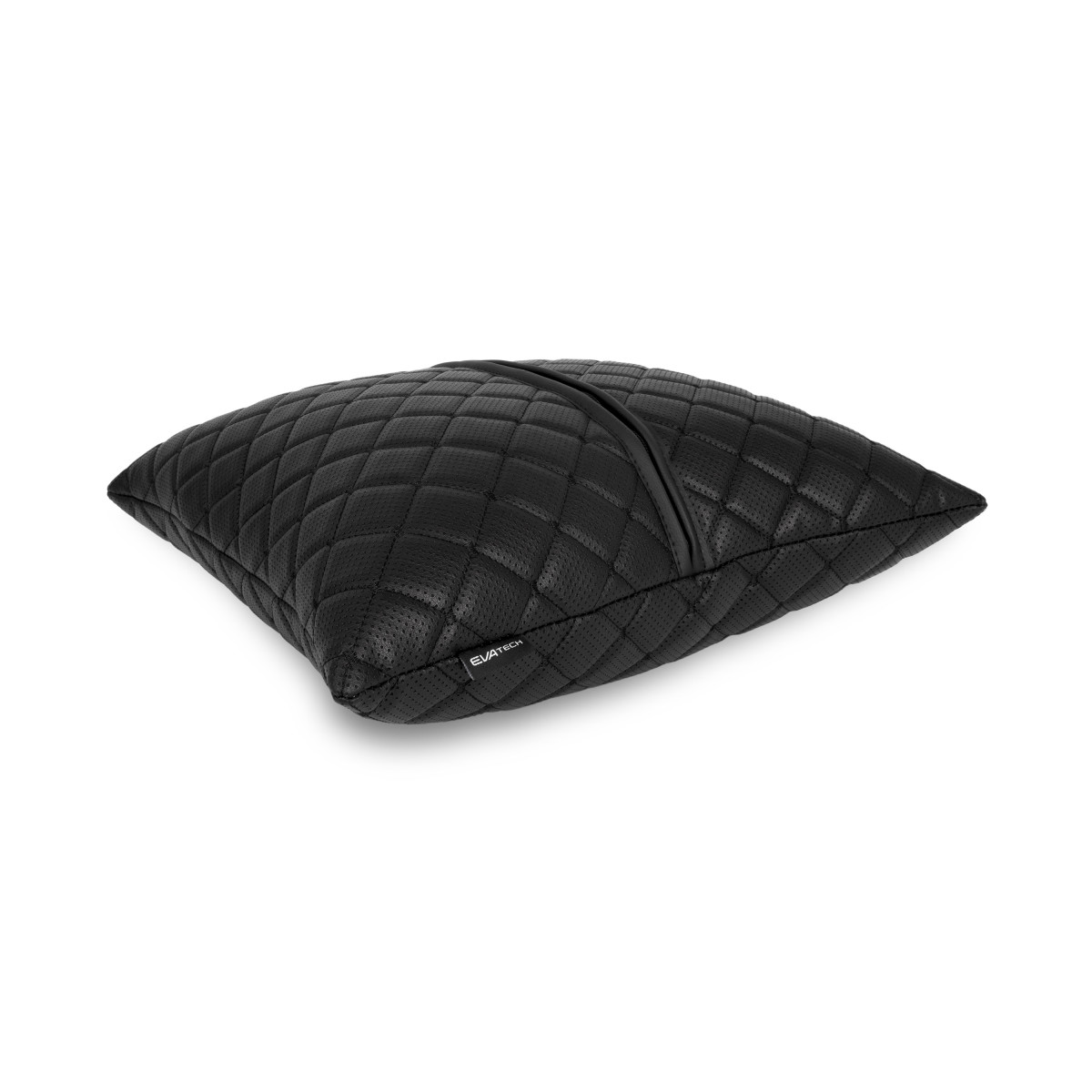 Automobilio pagalvė EVAtech ECO 40x40 cm - juoda / juodos siūlės Automobilio pagalvė EVAtech ECO 40x40 cm - juoda / juodos siūlės