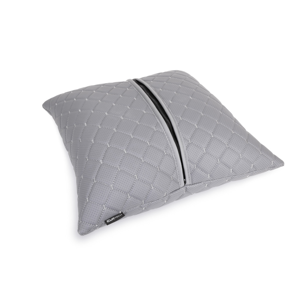 Automobilio pagalvė EVAtech ECO 40x40 cm - pilka / pilkos siūlės Automobilio pagalvė EVAtech ECO 40x40 cm - pilka / pilkos siūlės