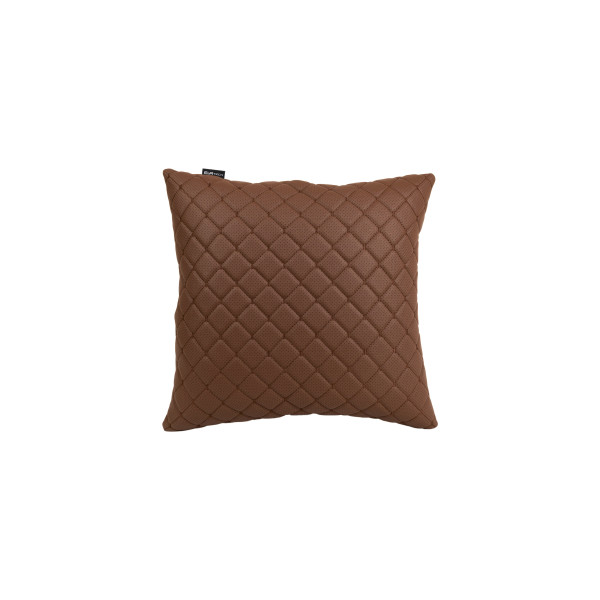 Automobilio pagalvė EVAtech ECO 40x40 cm - ruda / rudos siūlės