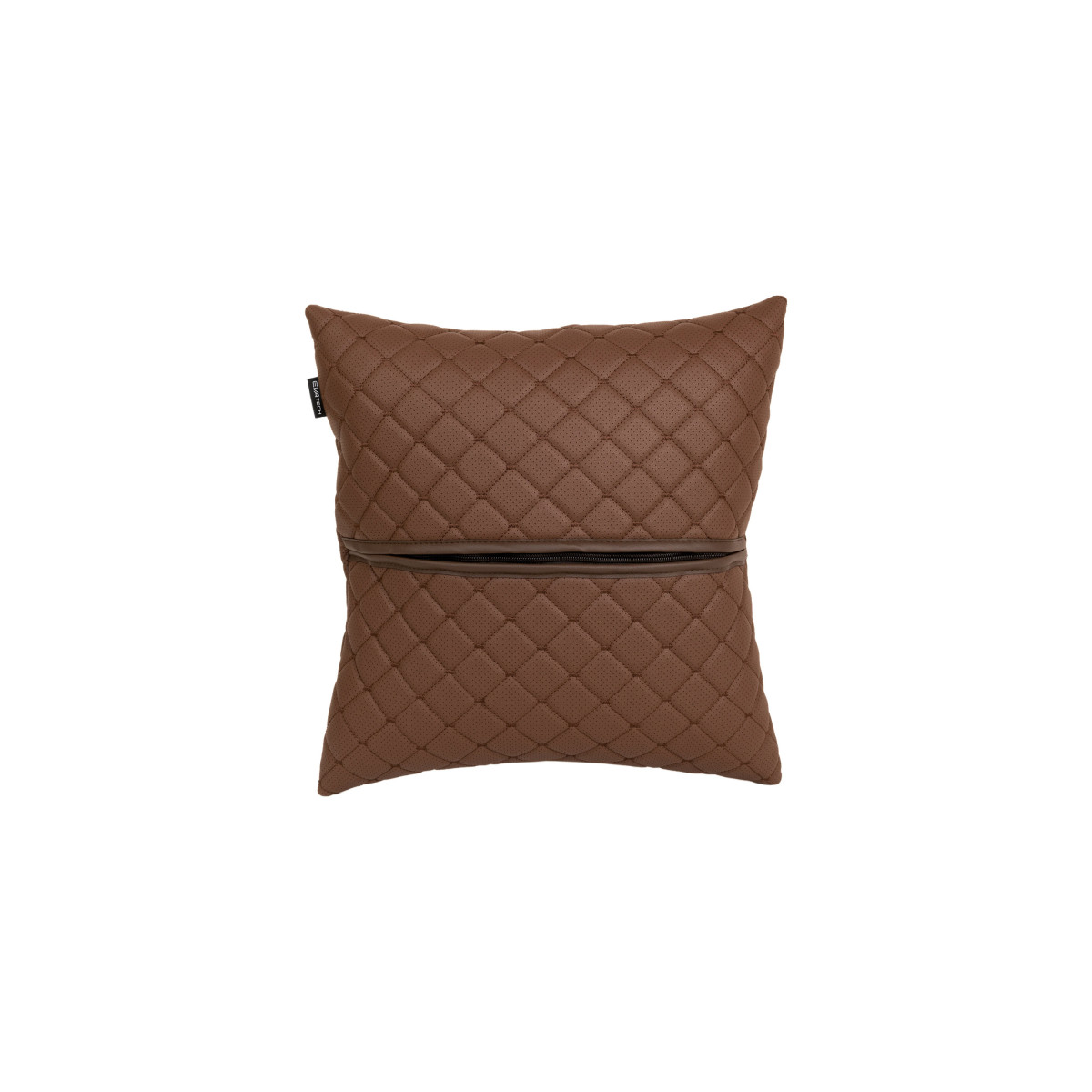 Automobilio pagalvė EVAtech ECO 40x40 cm - ruda / rudos siūlės Automobilio pagalvė EVAtech ECO 40x40 cm - ruda / rudos siūlės