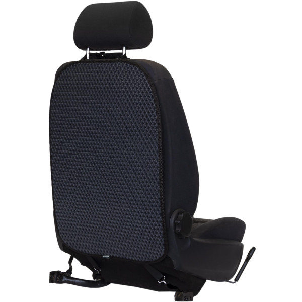 Automobilio sėdynės atlošo apsauga nuo vaikų EVAtech 68x46 cm - pilka / juodi kraštai