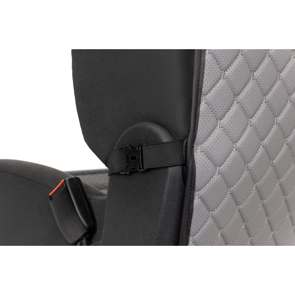 Automobilio sėdynės atlošo apsauga nuo vaikų EVAtech ECO 75x46 cm - pilka / juodi kraštai / pilkos siūlės Automobilio sėdynės atlošo apsauga nuo vaikų EVAtech ECO 75x46 cm - pilka / juodi kraštai / pilkos siūlės
