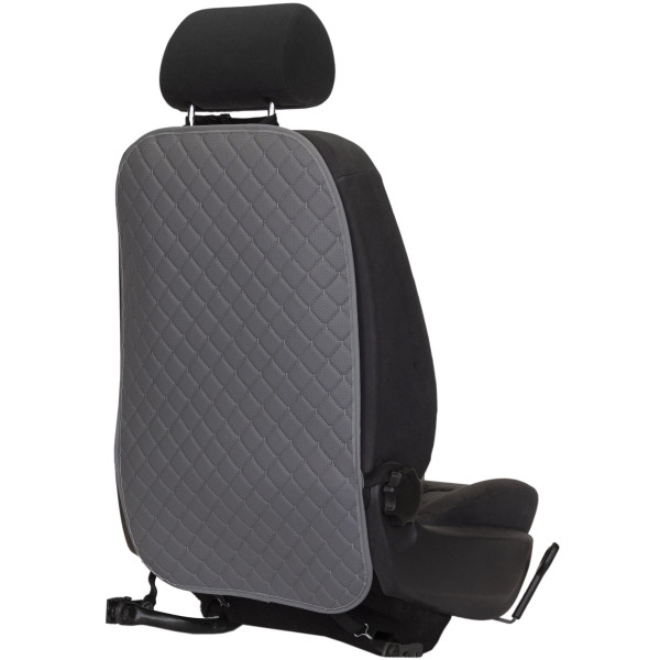 Automobilio sėdynės atlošo apsauga nuo vaikų EVAtech ECO 75x46 cm - pilka / pilki kraštai / pilkos siūlės