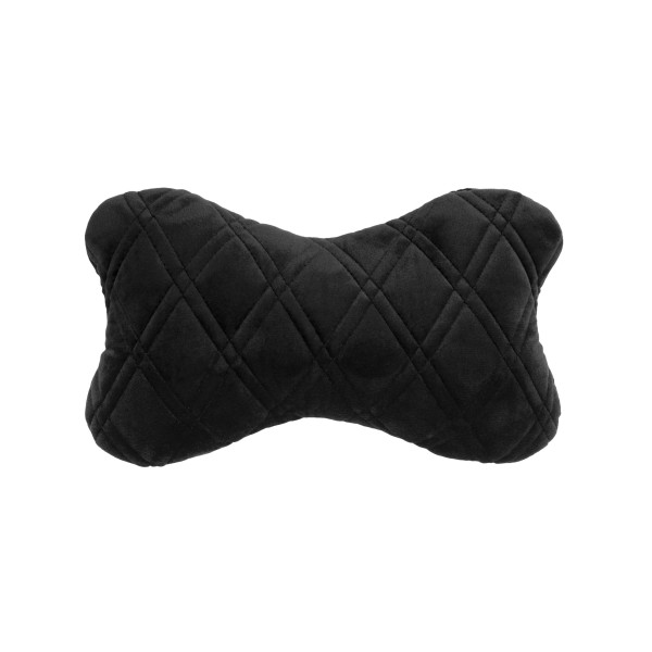 Automobilio sėdynės galvos atramos pagalvė EVAtech 27x16 cm - juoda / juodos siūlės