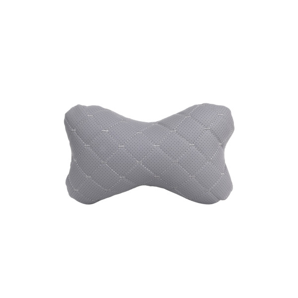 Automobilio sėdynės galvos atramos pagalvė EVAtech ECO 27x16 cm - pilka / pilkos siūlės