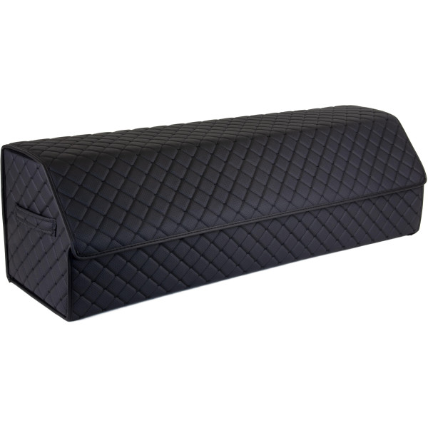 Bagažinės daiktadėžė EVAtech ECO XXL 30x30x100 cm - juoda / juodi kraštai / juodos siūlės / raudonas vidus